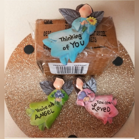 NEW Angel Magnets Whimsical Three Piece Set Thinking of you - Picture 3 of 5